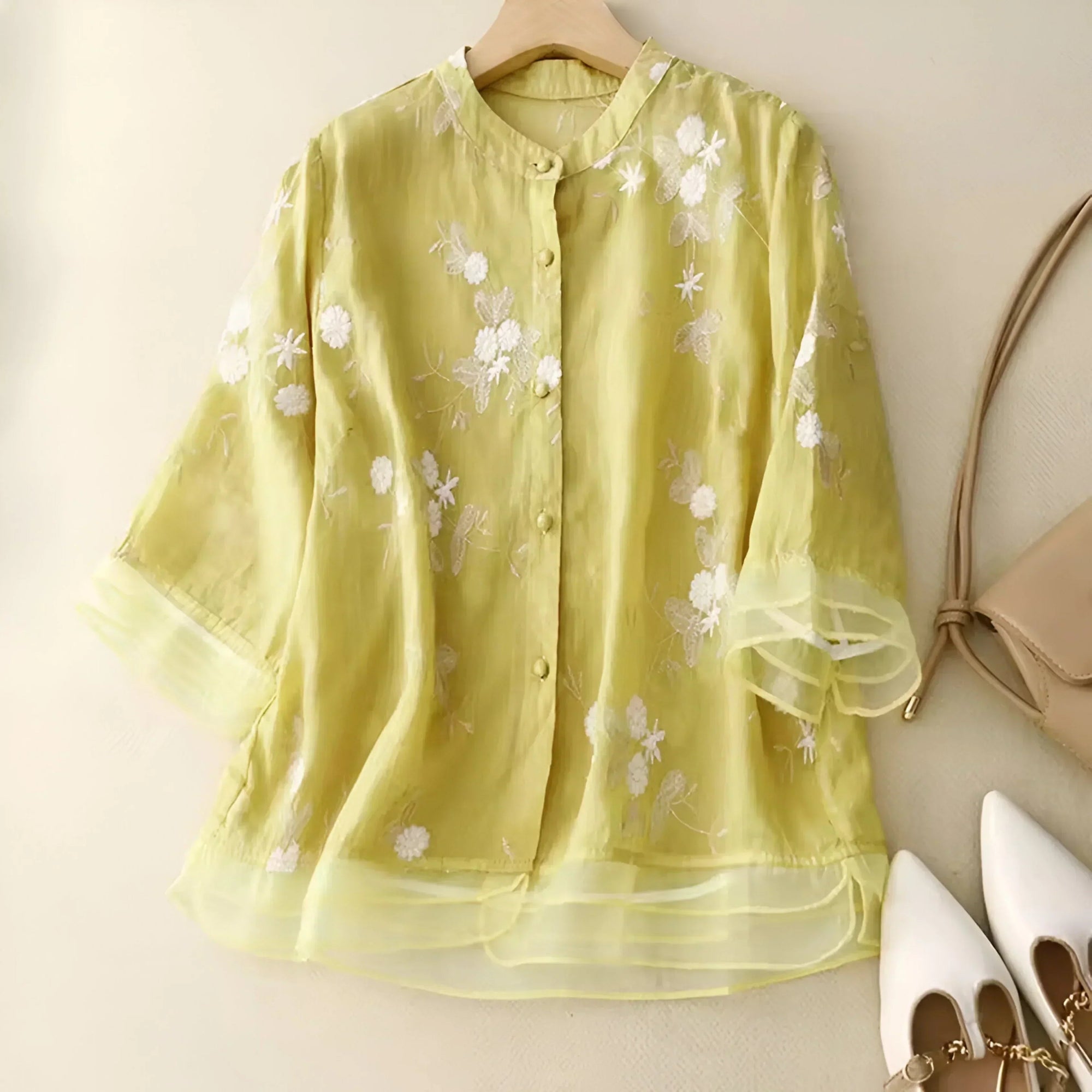 Blouse Femme Légère en Coton Élégante 2