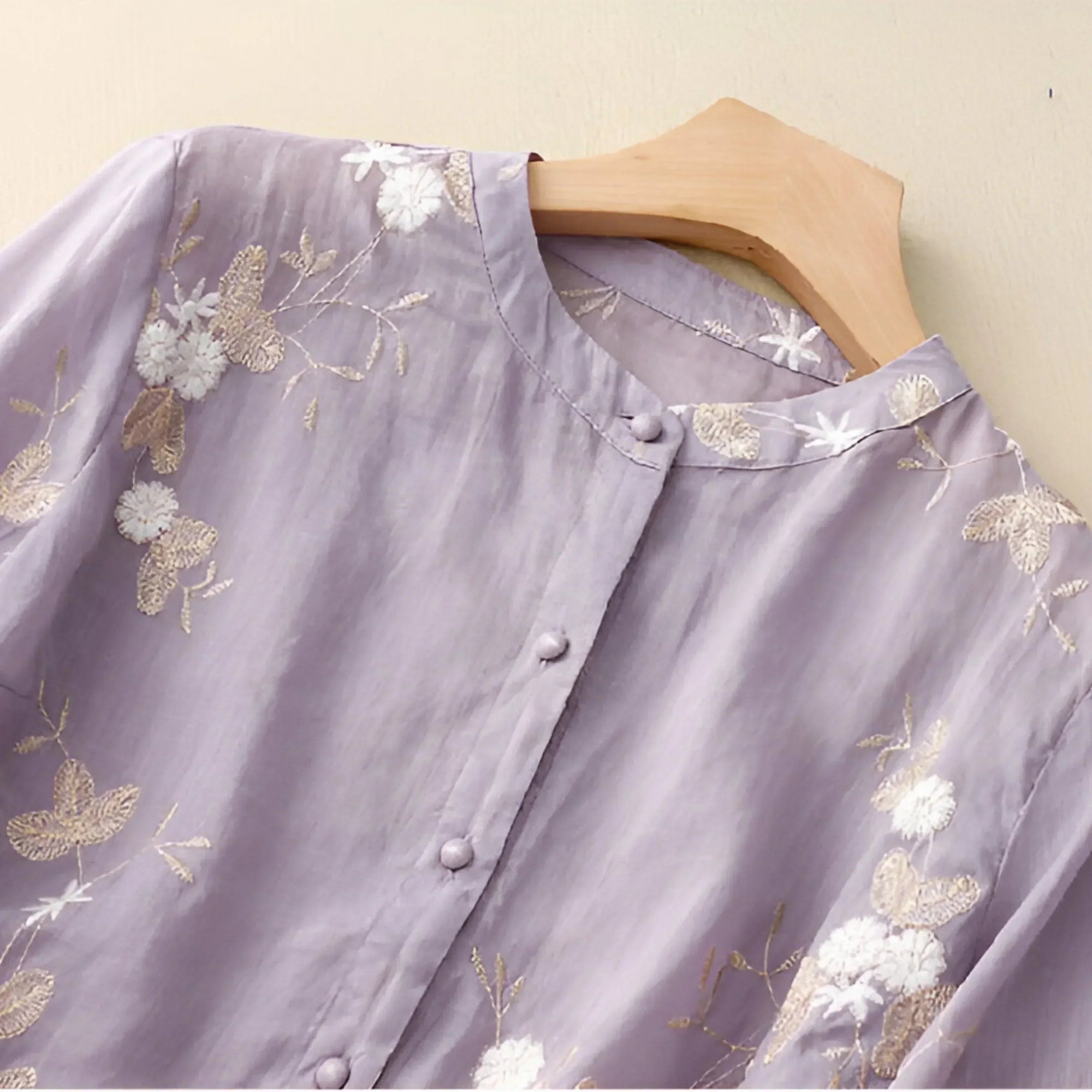 Blouse Femme Légère en Coton Élégante 6