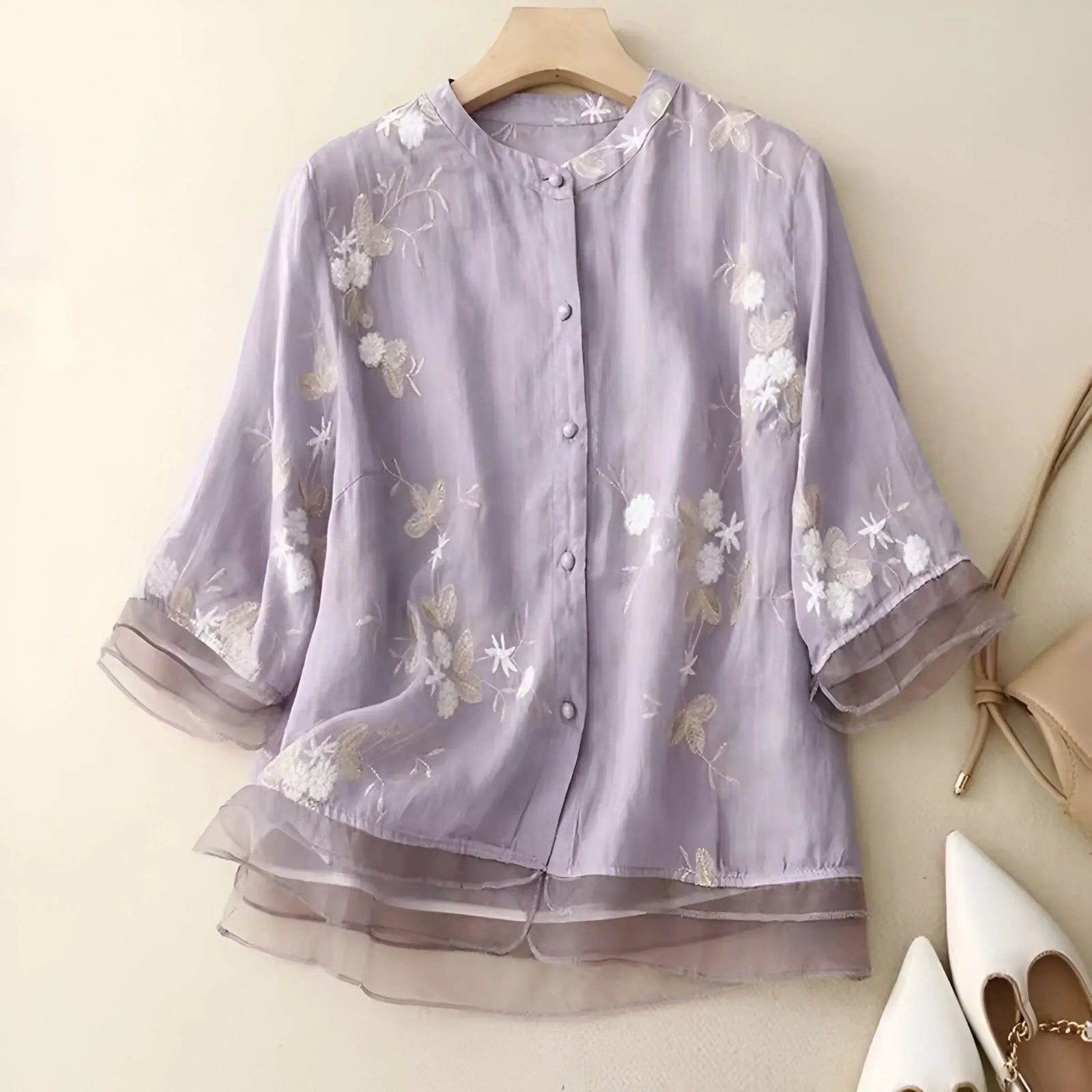 Blouse Femme Légère en Coton Élégante 7