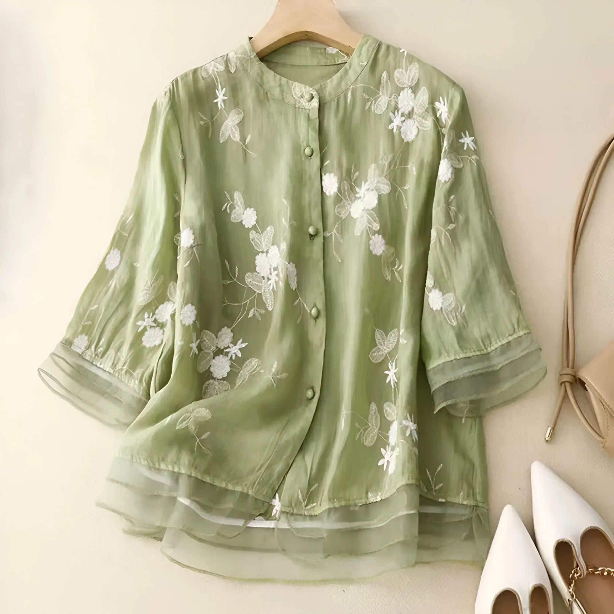 Blouse Femme Légère en Coton Élégante 9