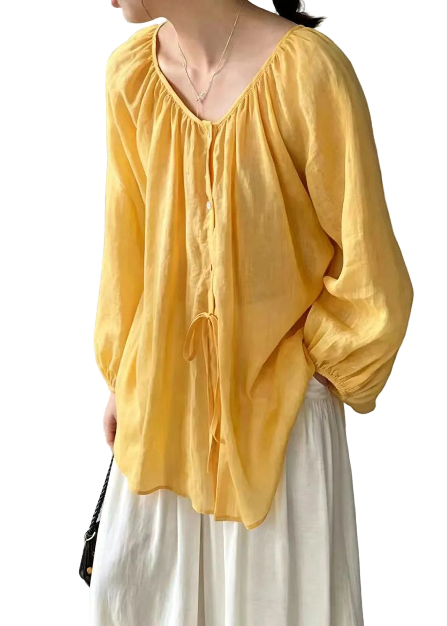 Blouse Femme Oversize Style Boho Été 0
