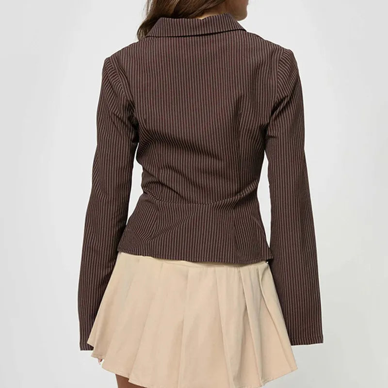 Blouse Femme Retro Élégante à Manches Évasées 2