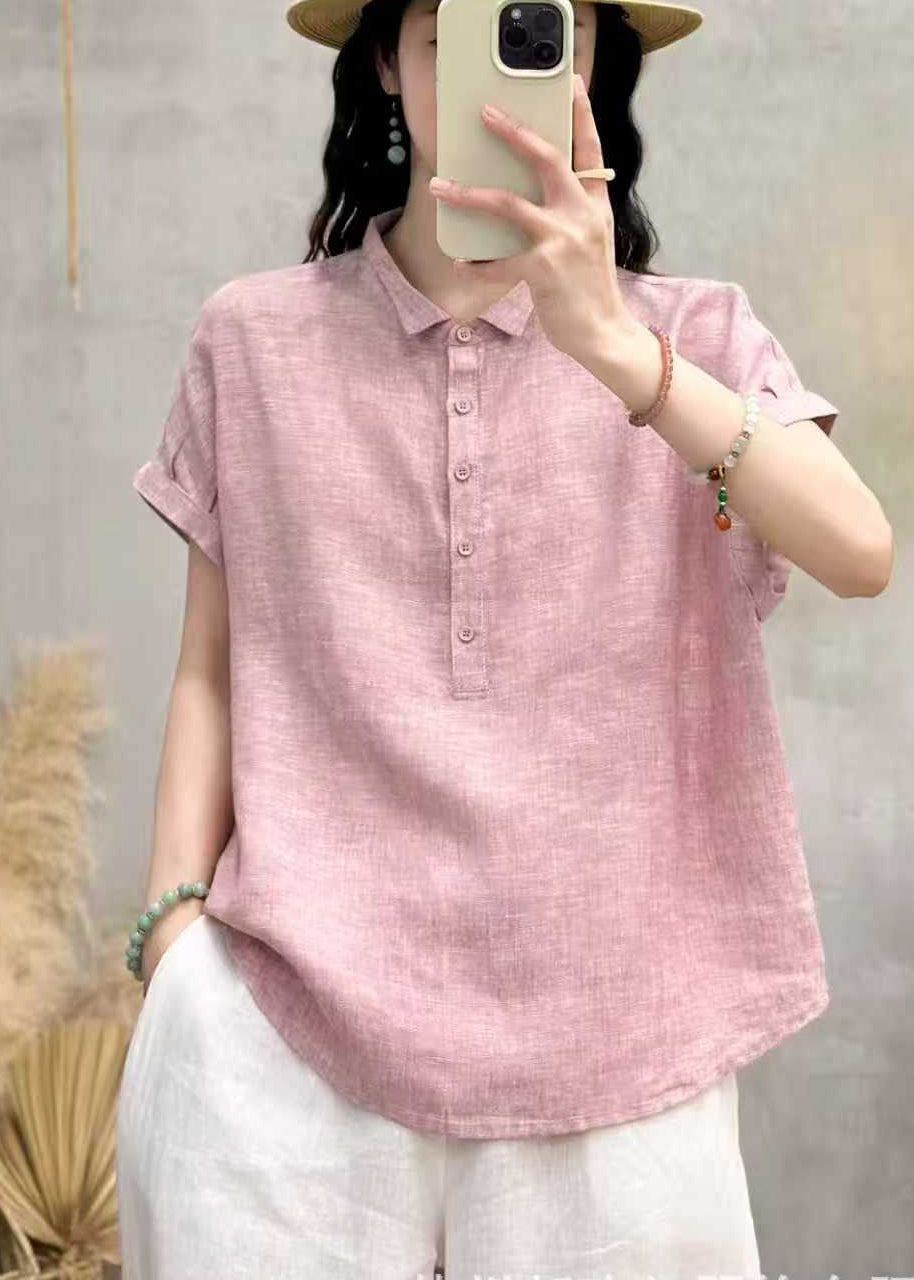 Blouse Femme Surdimensionnée Col Claudine Chic 1