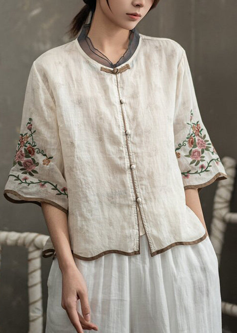 Blouse Femme Vintage à Boutons Chinois 4