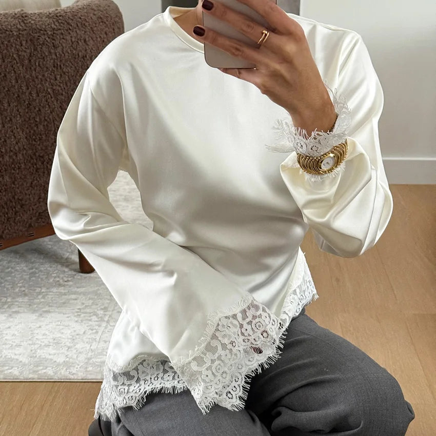 Blouse Femme à Manches Flare Vintage 1
