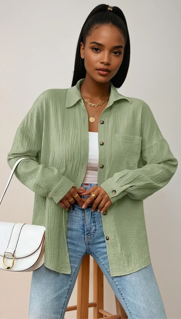 Blouse Femme en Coton 100% Style Décontracté 4