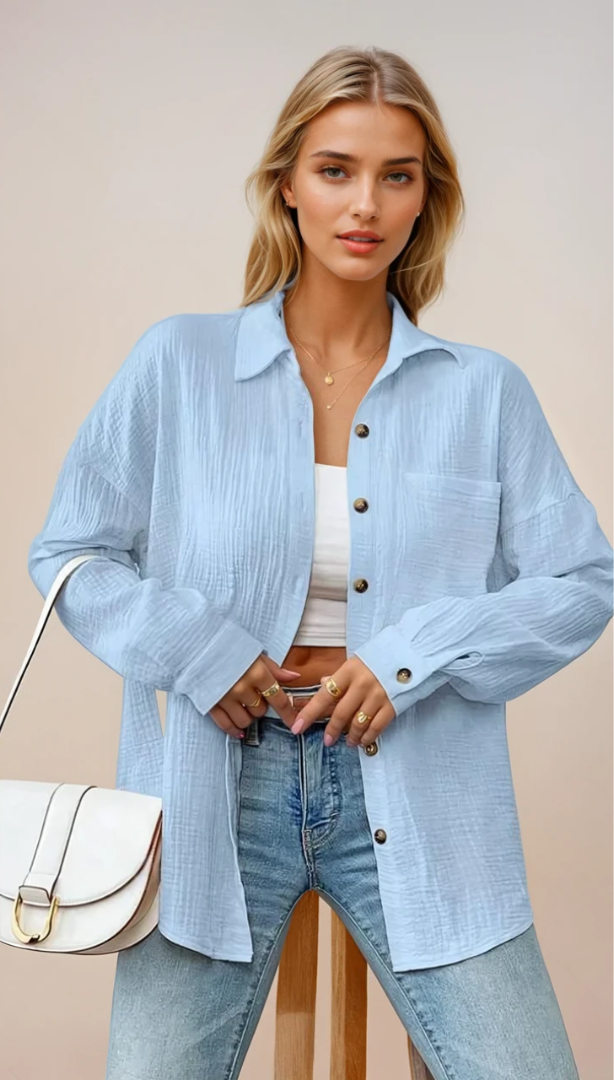 Blouse Femme en Coton 100% Style Décontracté 5