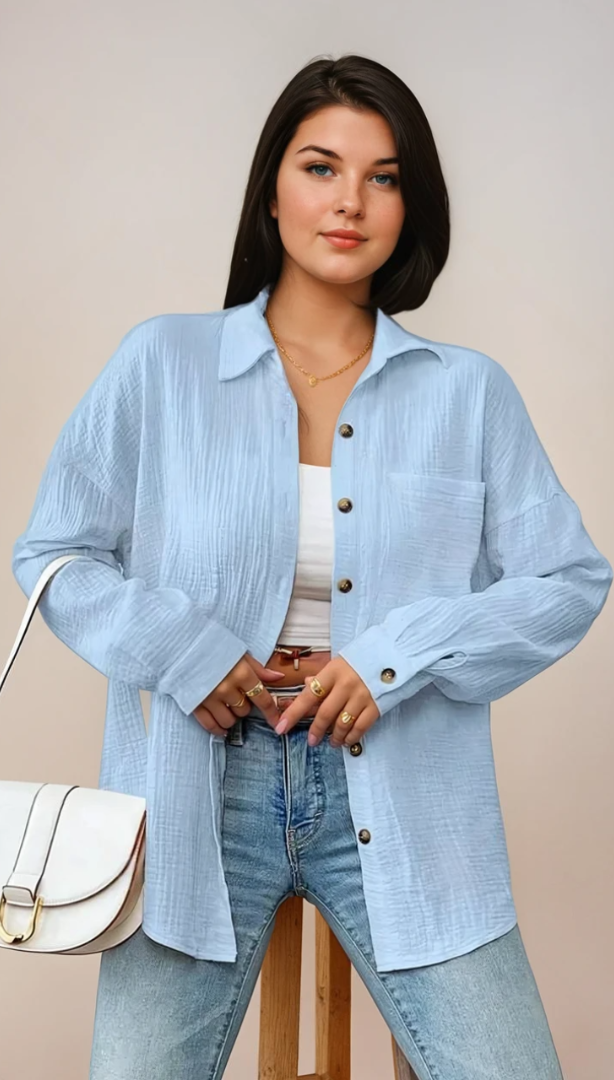 Blouse Femme en Coton 100% Style Décontracté 6