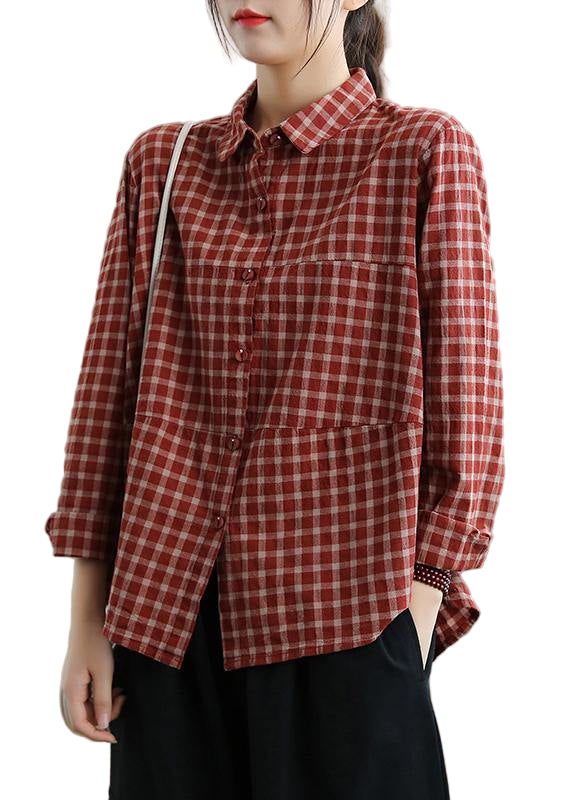 Blouse Printemps à Manches Longues pour Femme en Patchwork 0