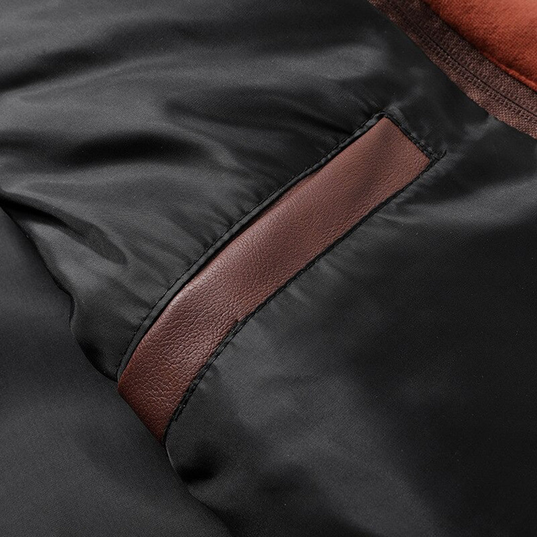 Blouson en cuir à capuche pour homme tendance 5