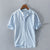 Variant image for Chemise Homme Manches Courtes Style Décontracté en Lin Respirant-10