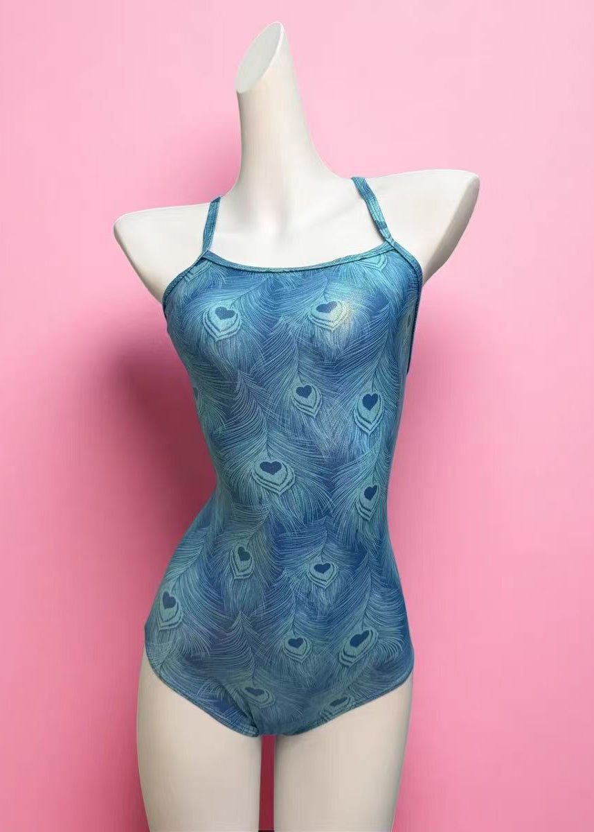 Body de Maillot de Bain Imprimé Plumes 2