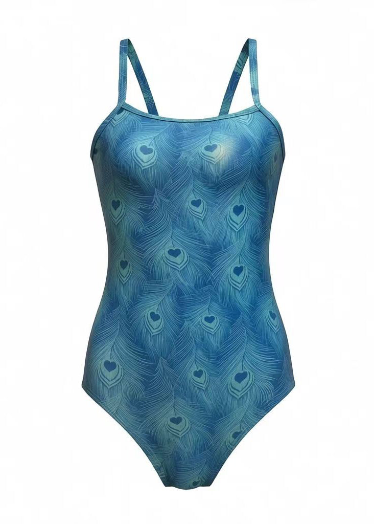 Body de Maillot de Bain Imprimé Plumes 4