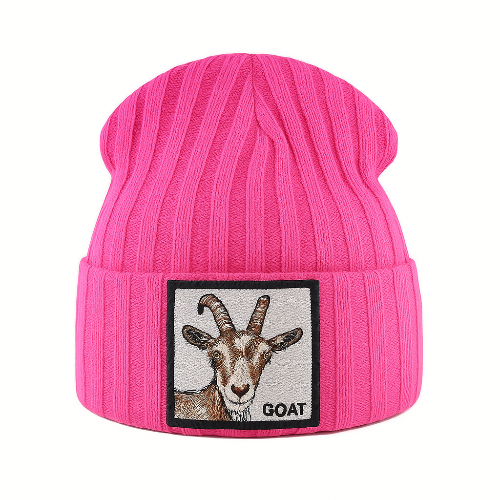 Bonnet Tricot Femme Audacieux avec Patchs Animaux 2