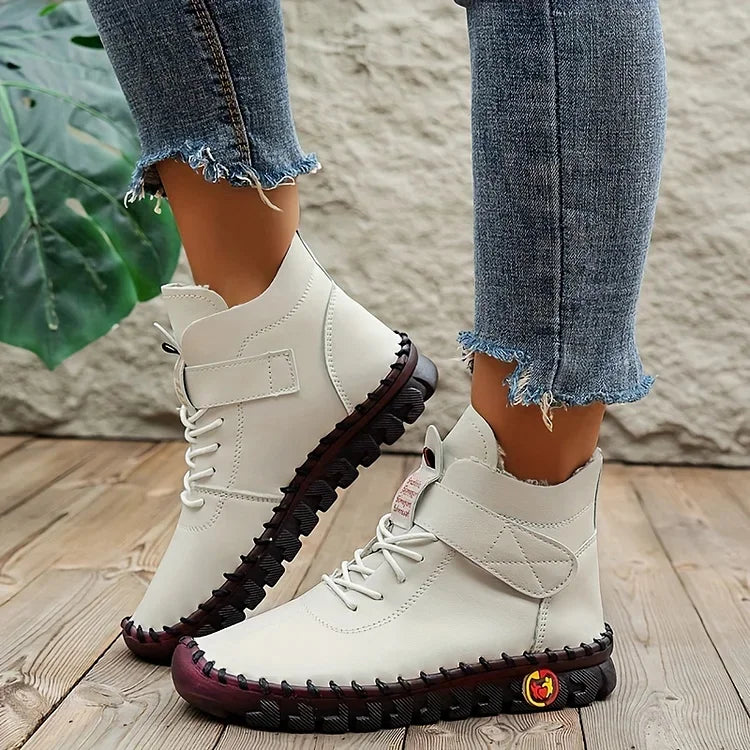 Botte d'Hiver Femme Sneakers Chaudes et Confortables