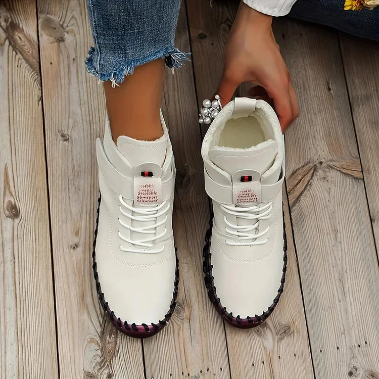 Botte d'Hiver Femme Sneakers Chaudes et Confortables