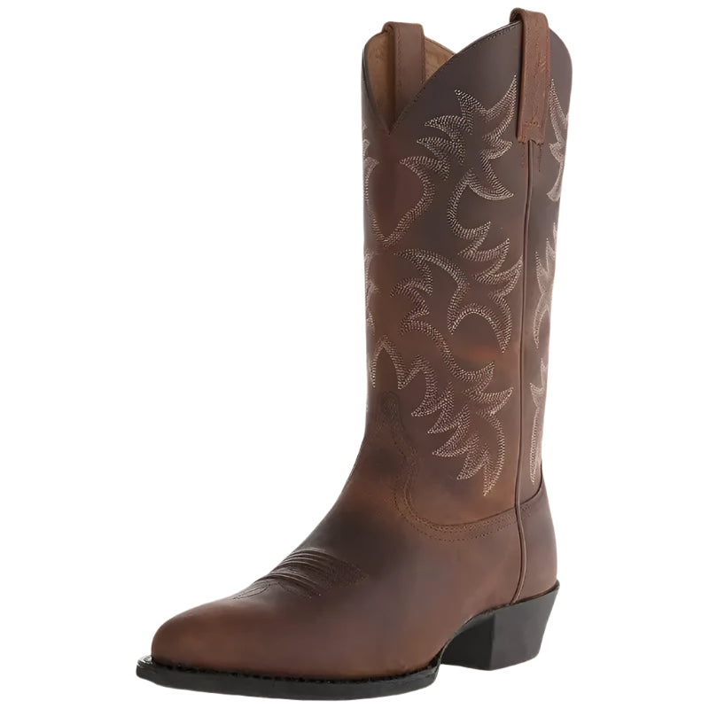 Bottes Cowboy Homme Style Western Synthétique avec Broderies 0