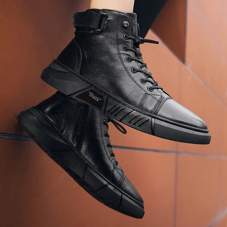 Bottes Cuir Femme Montantes Design Confortable 4