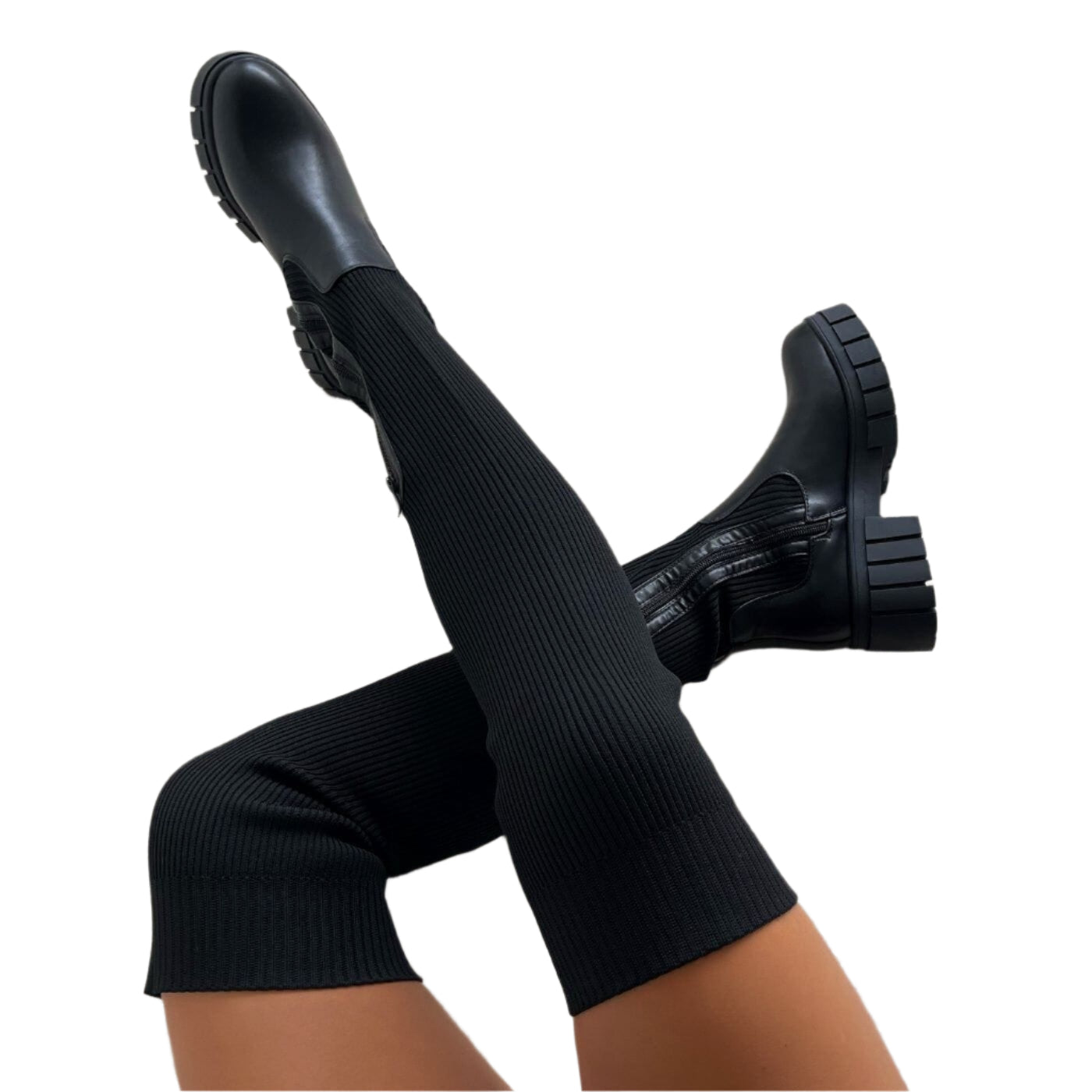 Bottes Élastiques Femme Confortables et Élégantes