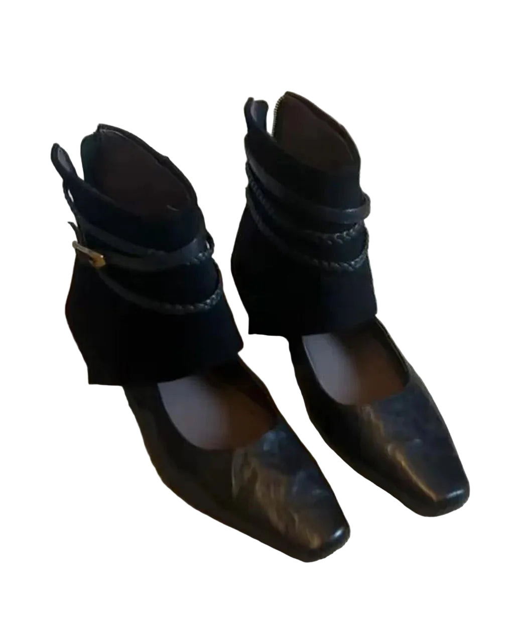 Bottes Femme Ajourées Style Patchwork 0