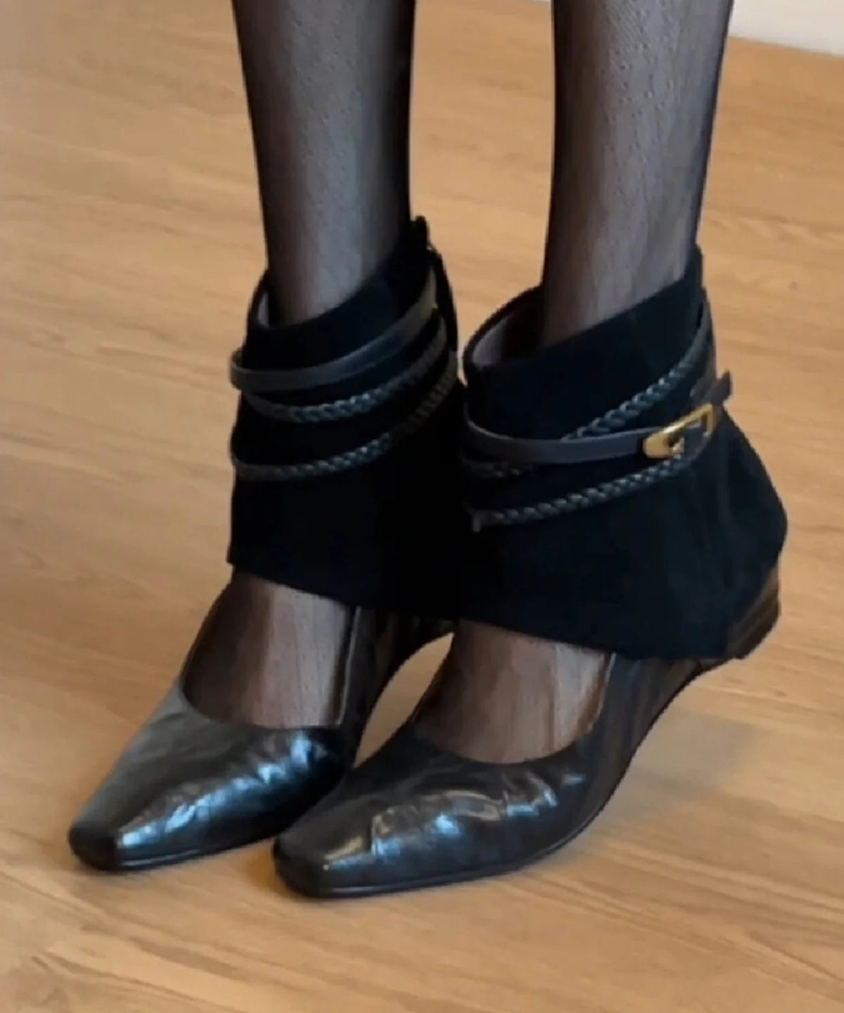 Bottes Femme Ajourées Style Patchwork 4