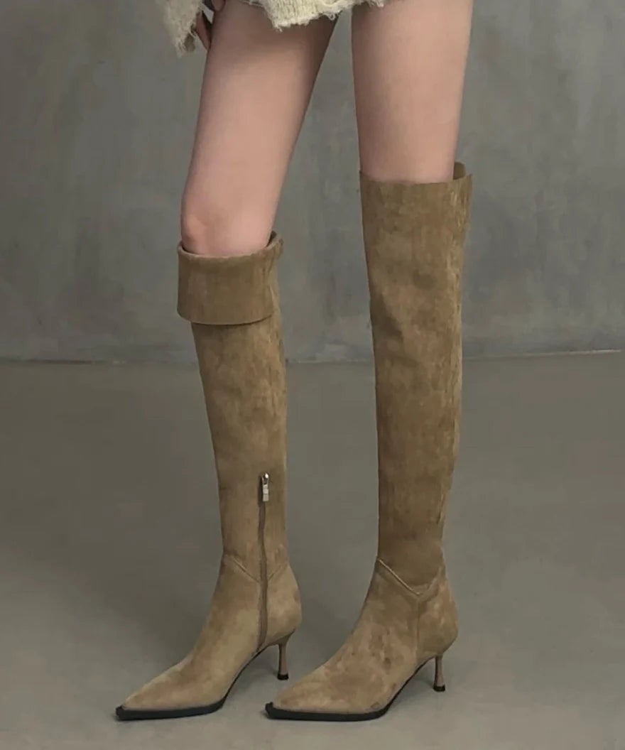 Bottes Femme Bout Pointu Talons Aiguilles 1