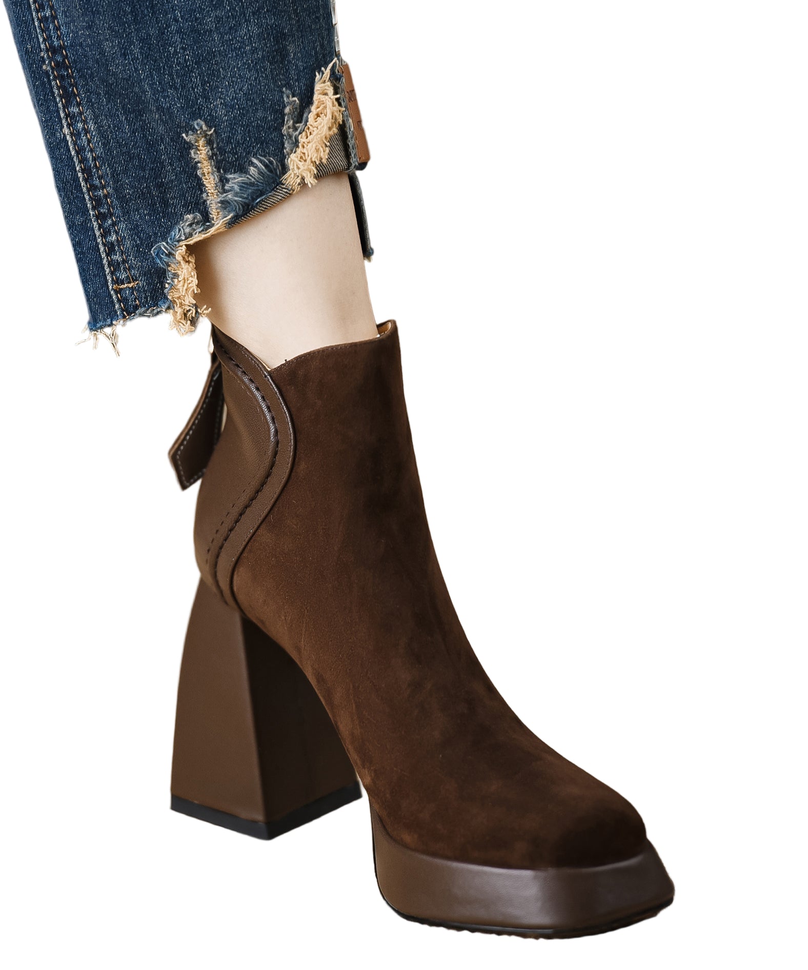 Bottes Femme Chic avec Fermeture Éclair 1