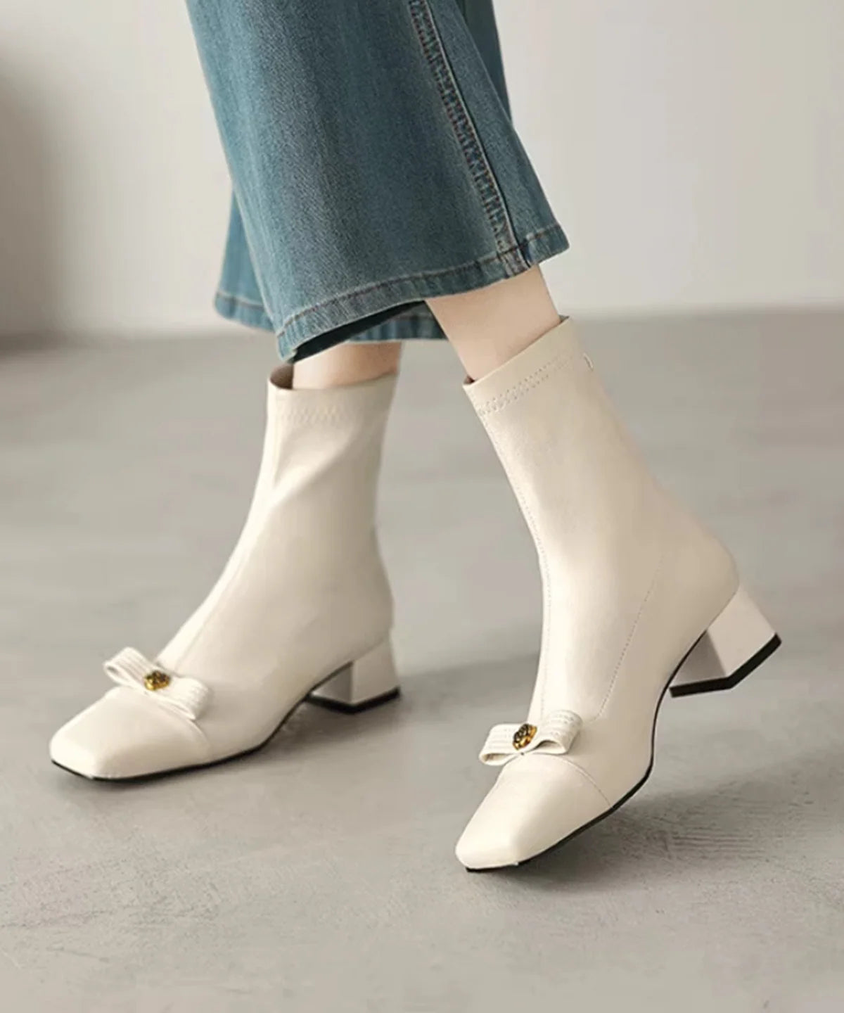 Bottes Femme Confortables à Semelle Épaisse pour Hiver 1