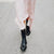 Bottes Femme Montantes en Cuir Noir Antidérapantes 7