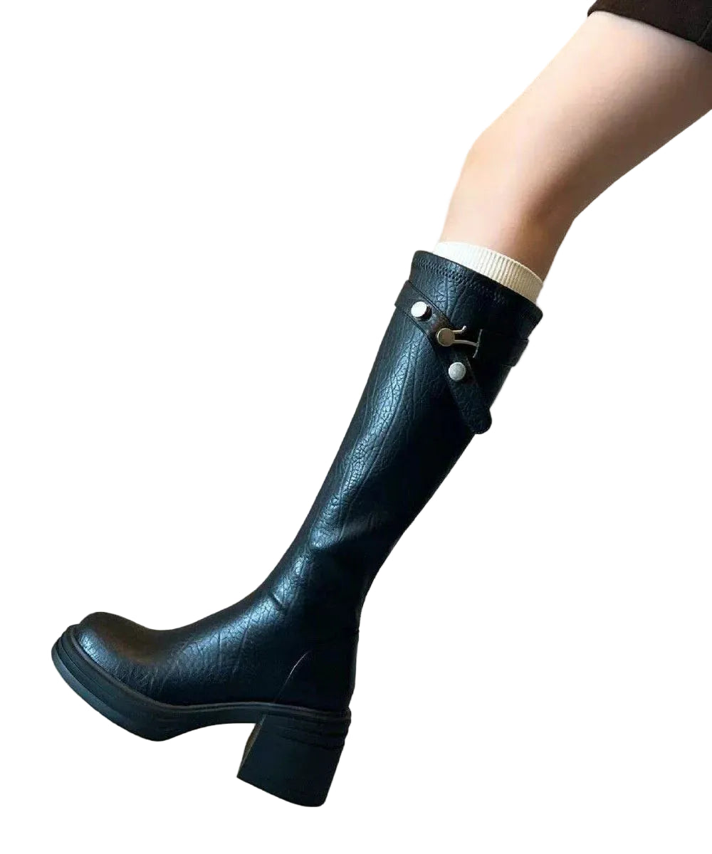 Bottes Femme à Semelle Épaisse Style Moderne 0