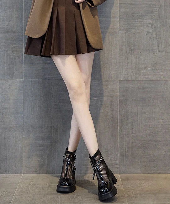 Bottes Femme à Talon Compensé Style Moderne 3