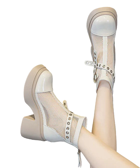 Bottes Femme à Talon Épais Style Simple 1