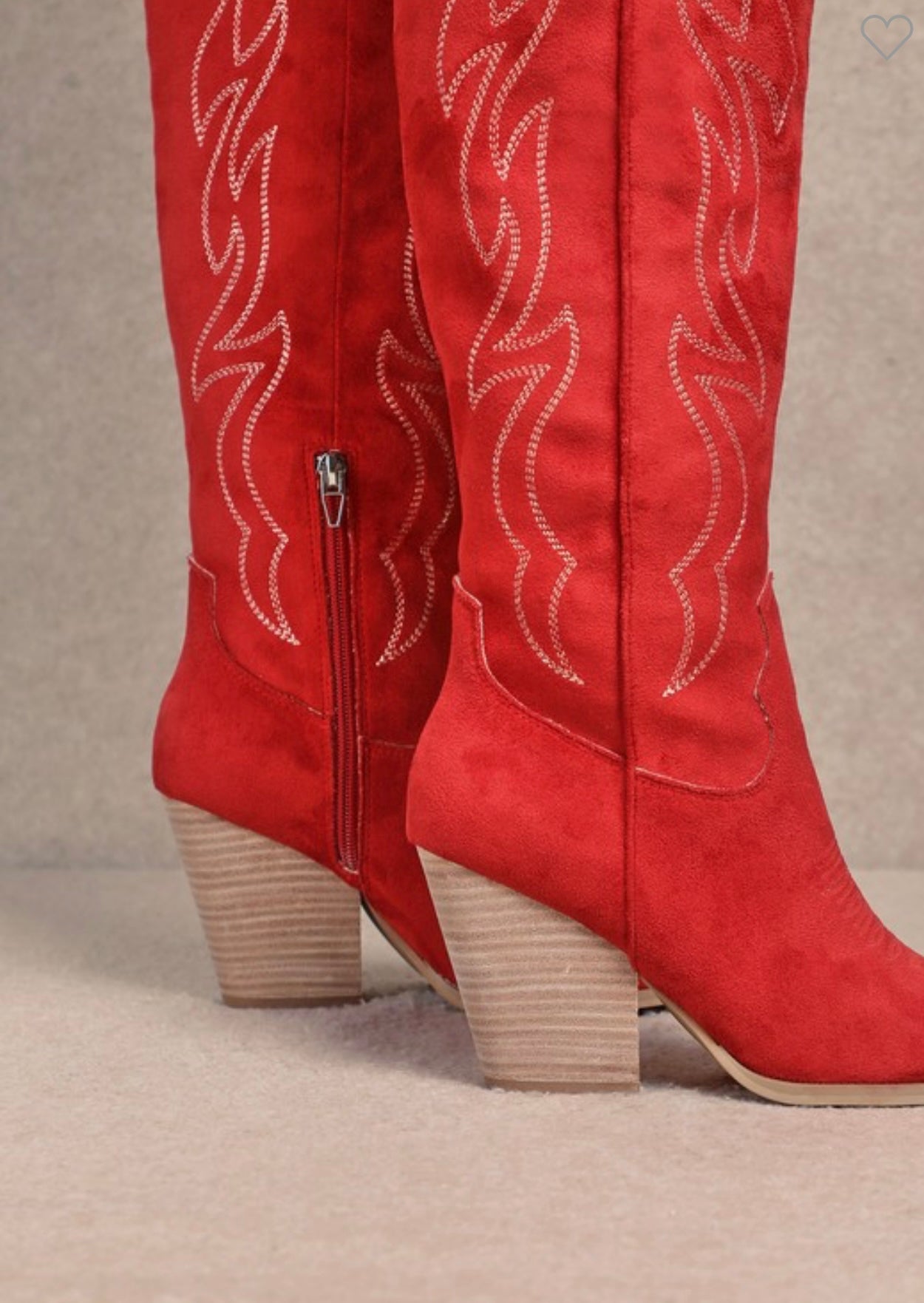 Bottes Femmes Genoux Western Cuir Durable 1