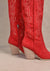 Bottes Femmes Genoux Western Cuir Durable 1