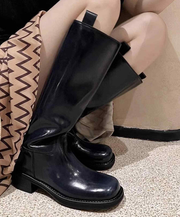 Bottes Hautes Femme Chic à Talon Épais 1