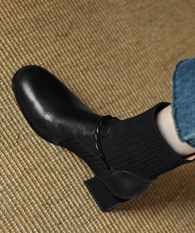 Bottes Hiver Femme Classiques Montantes Confortables 1