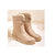 Bottes Hiver Femme Cuir Doublure Laine Ajustable 5