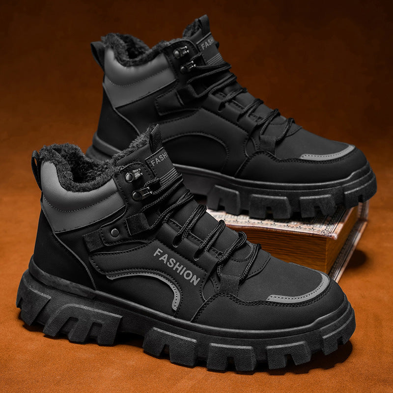 Bottes Hiver Femme Modernes avec Col Haut et Semelle Antidérapante 3