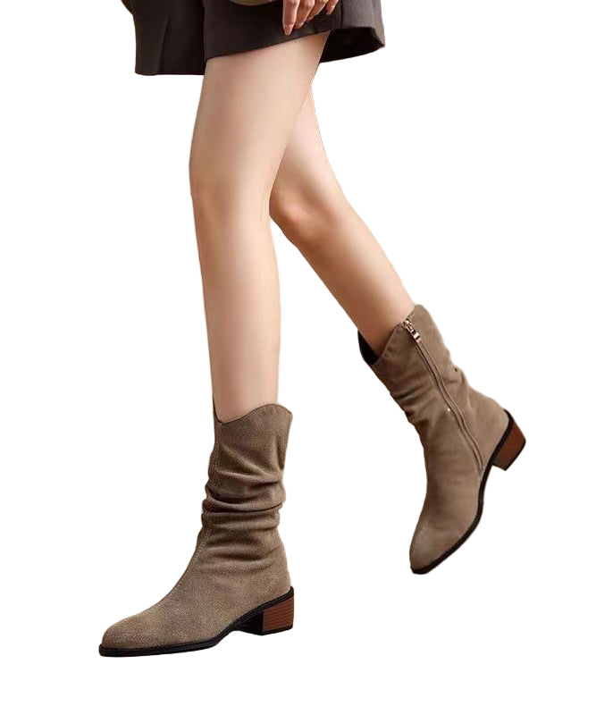 Bottes Hiver Femme à Talon Épais, Confortables et Tendance 0