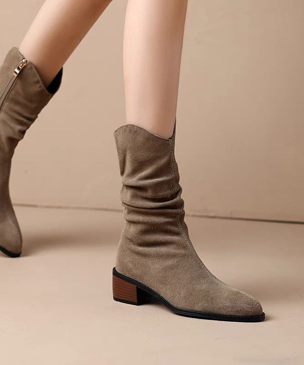 Bottes Hiver Femme à Talon Épais, Confortables et Tendance 2