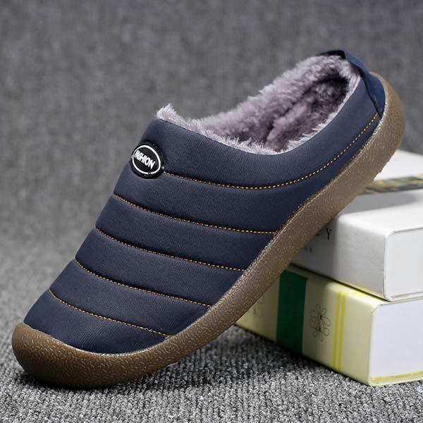 Bottes Hiver Homme Matelassées avec Doublure en Fausse Fourrure et Semelles en Caoutchouc 6