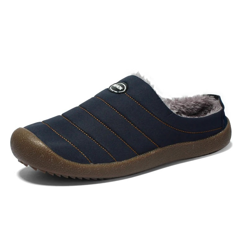 Bottes Hiver Homme Matelassées avec Doublure en Fausse Fourrure et Semelles en Caoutchouc 9