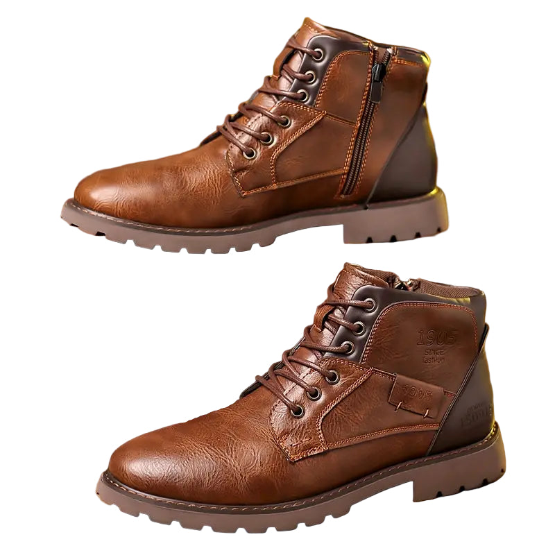 Bottes Homme Cuir Zippées Modernes 0