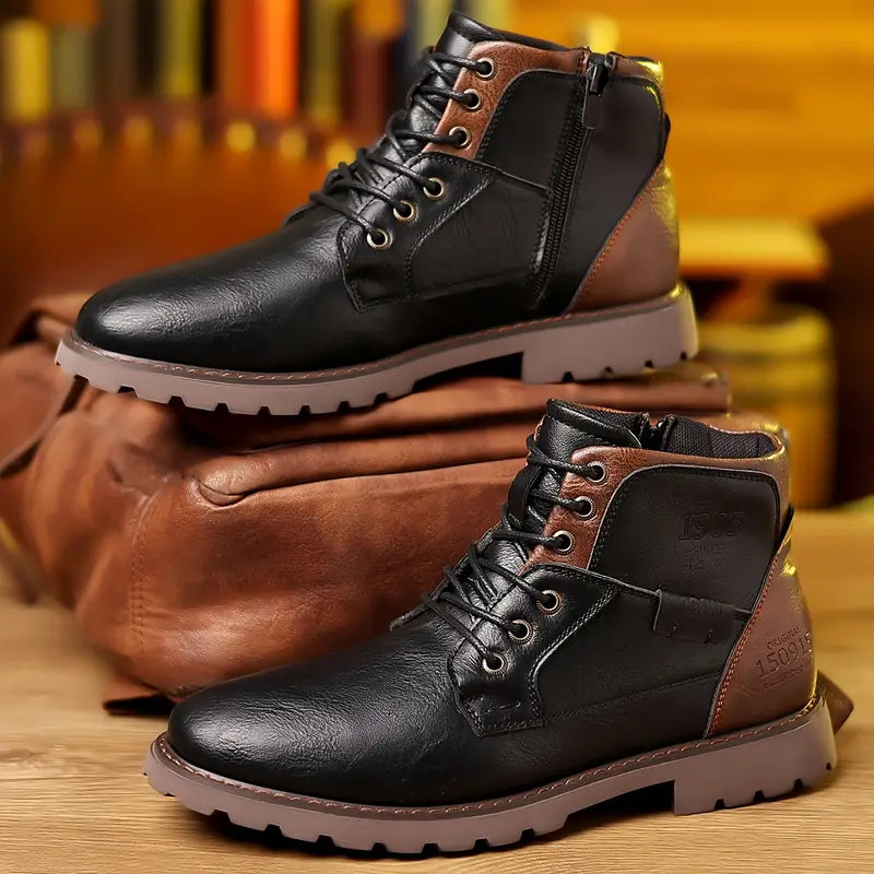 Bottes Homme Cuir Zippées Modernes 5