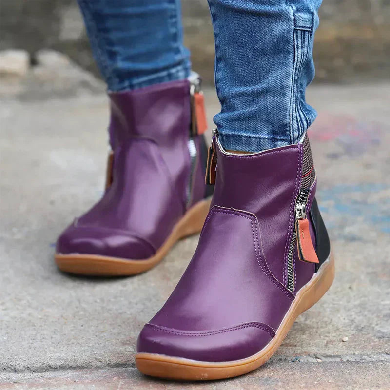 Bottes Zippées Confortables pour Femmes 5
