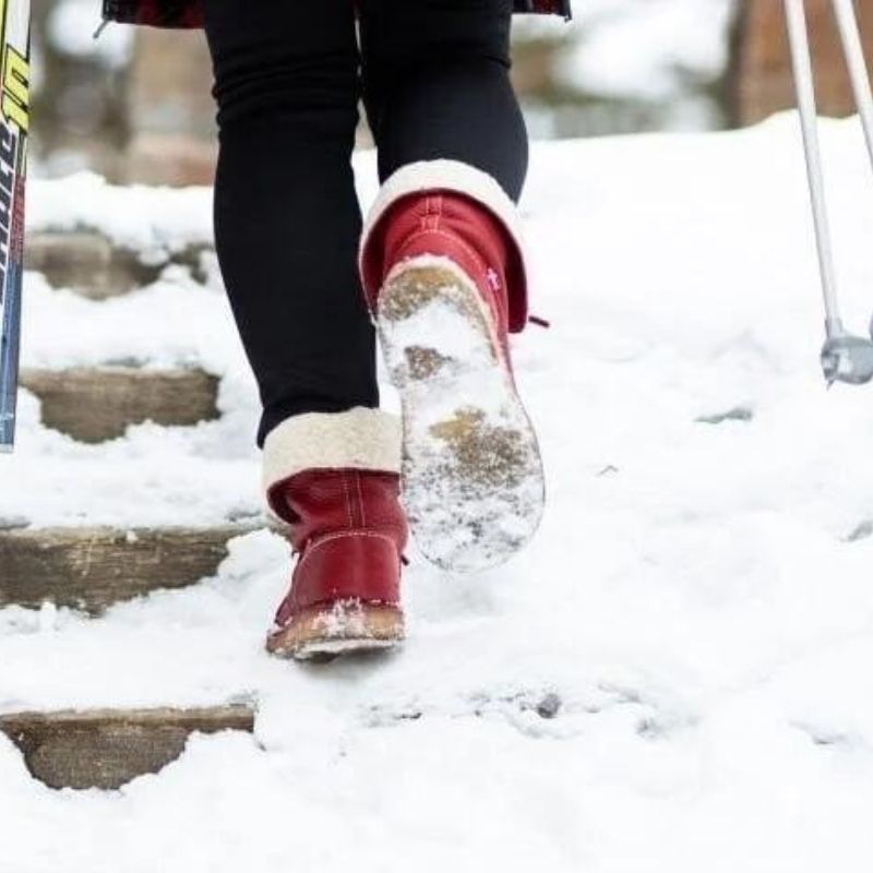 Bottes d'Hiver Femme Imperméables en Cuir 6