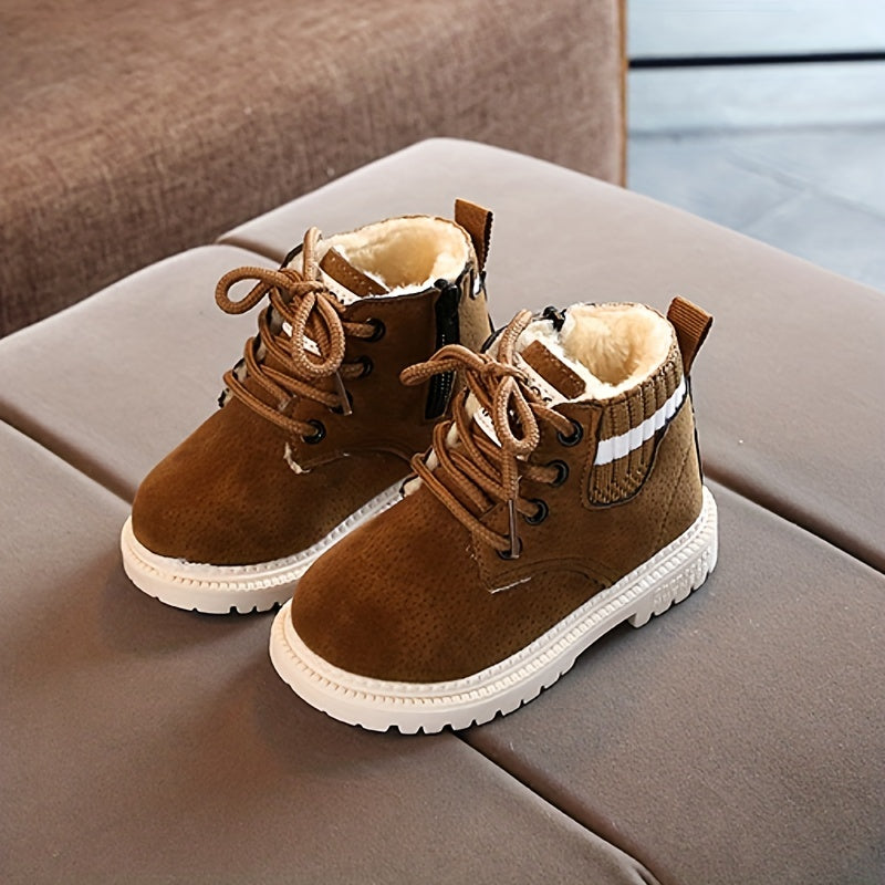 Bottes d'extérieur pour garçons avec doublure en polaire