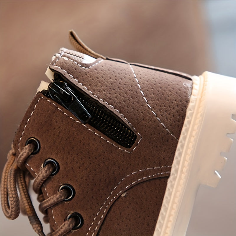 Bottes d'extérieur pour garçons avec doublure en polaire