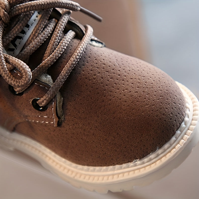 Bottes d'extérieur pour garçons avec doublure en polaire