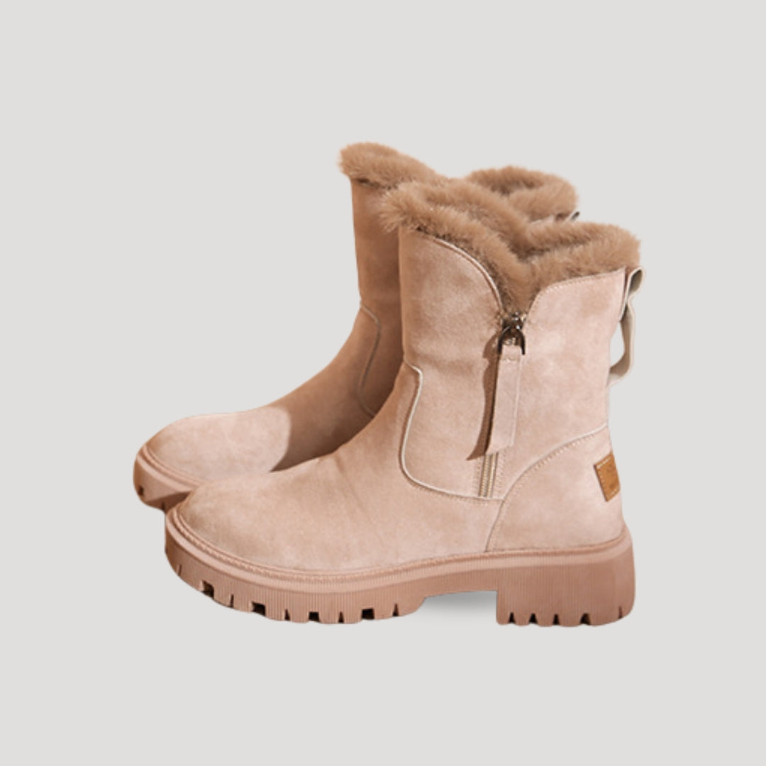 Bottes d'hiver pour femmes avec doublure en fourrure 3